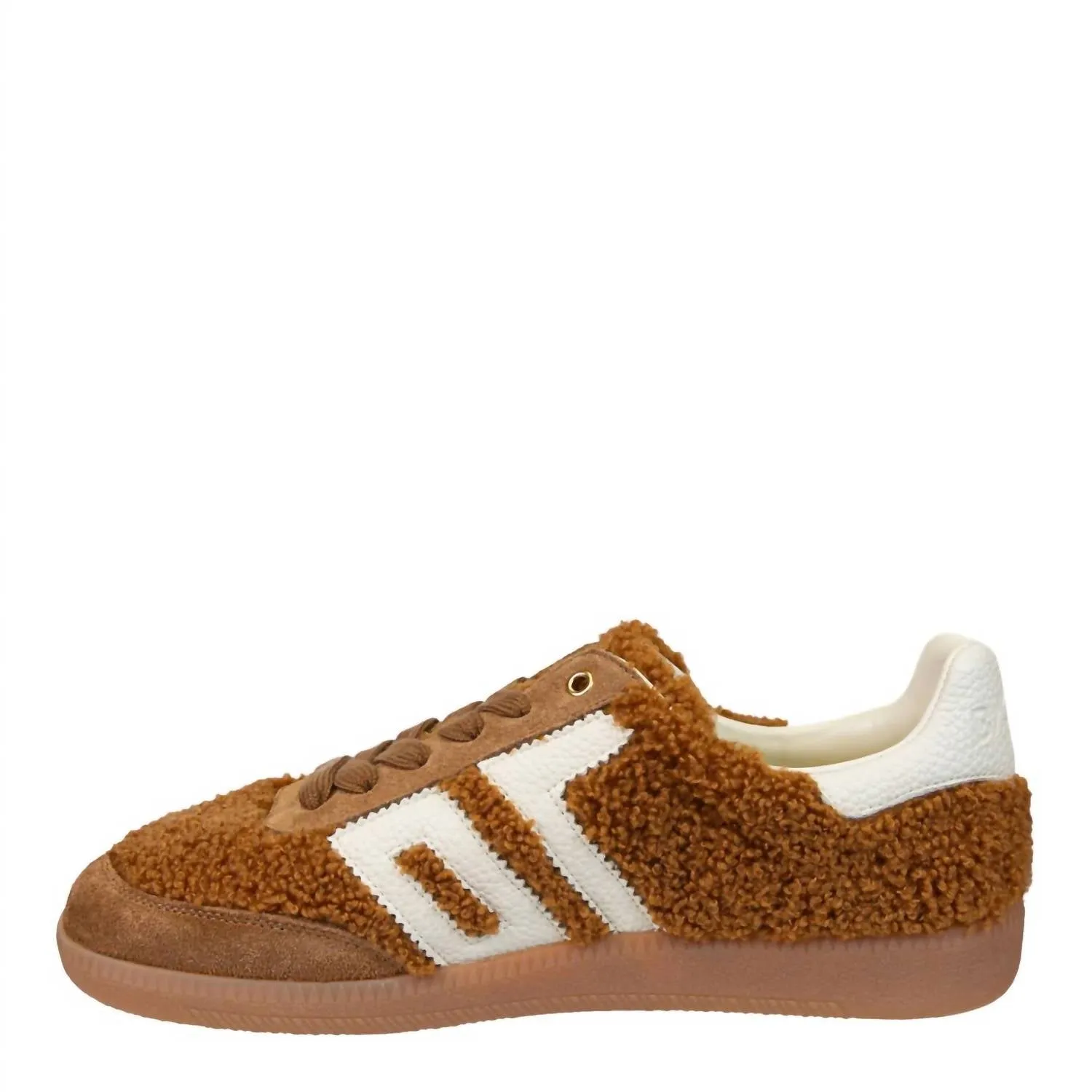 Women's Teddy Sneakers In Brown White