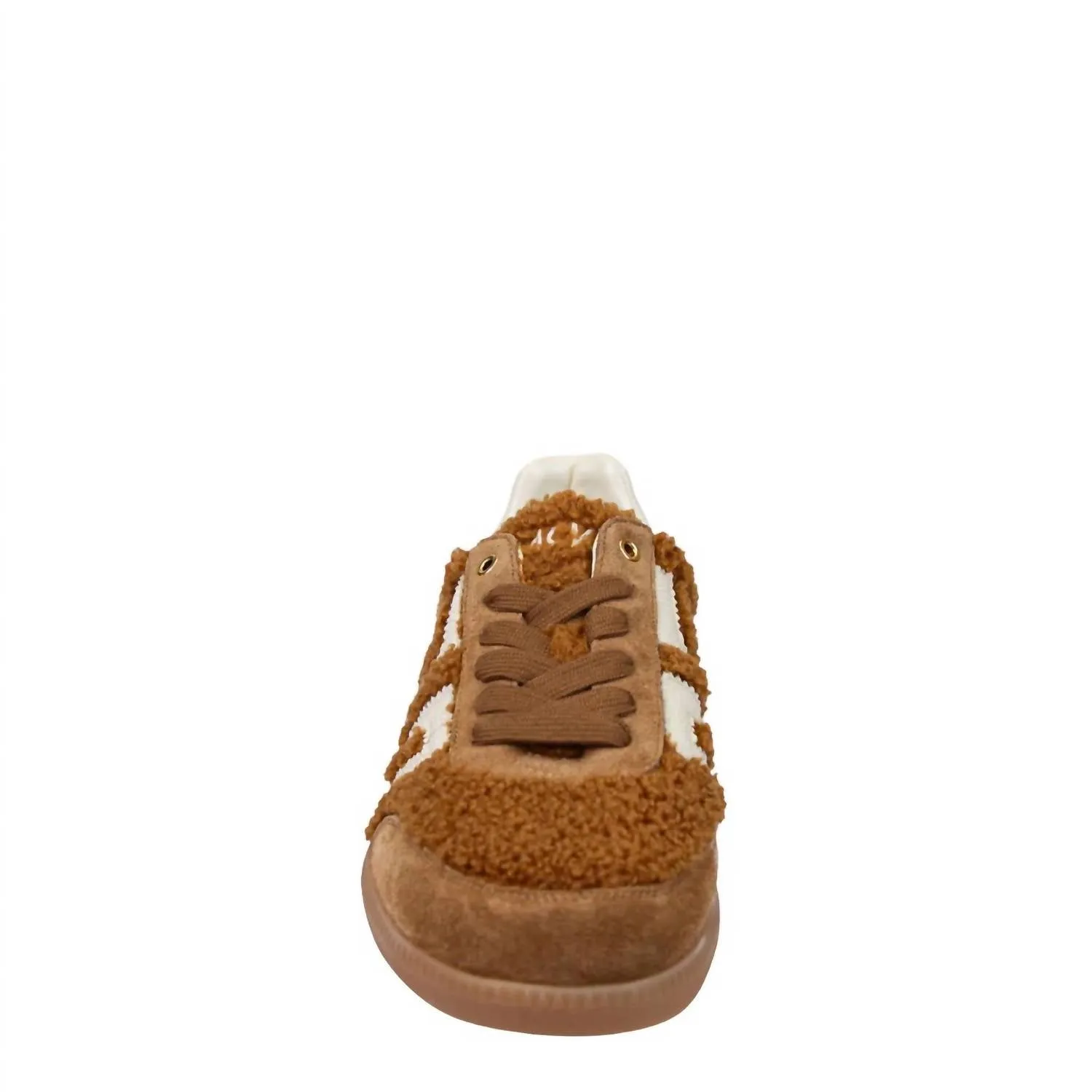 Women's Teddy Sneakers In Brown White