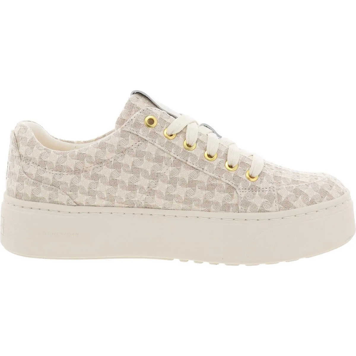 Womens Textured Man Made Casual And Fashion Sneakers