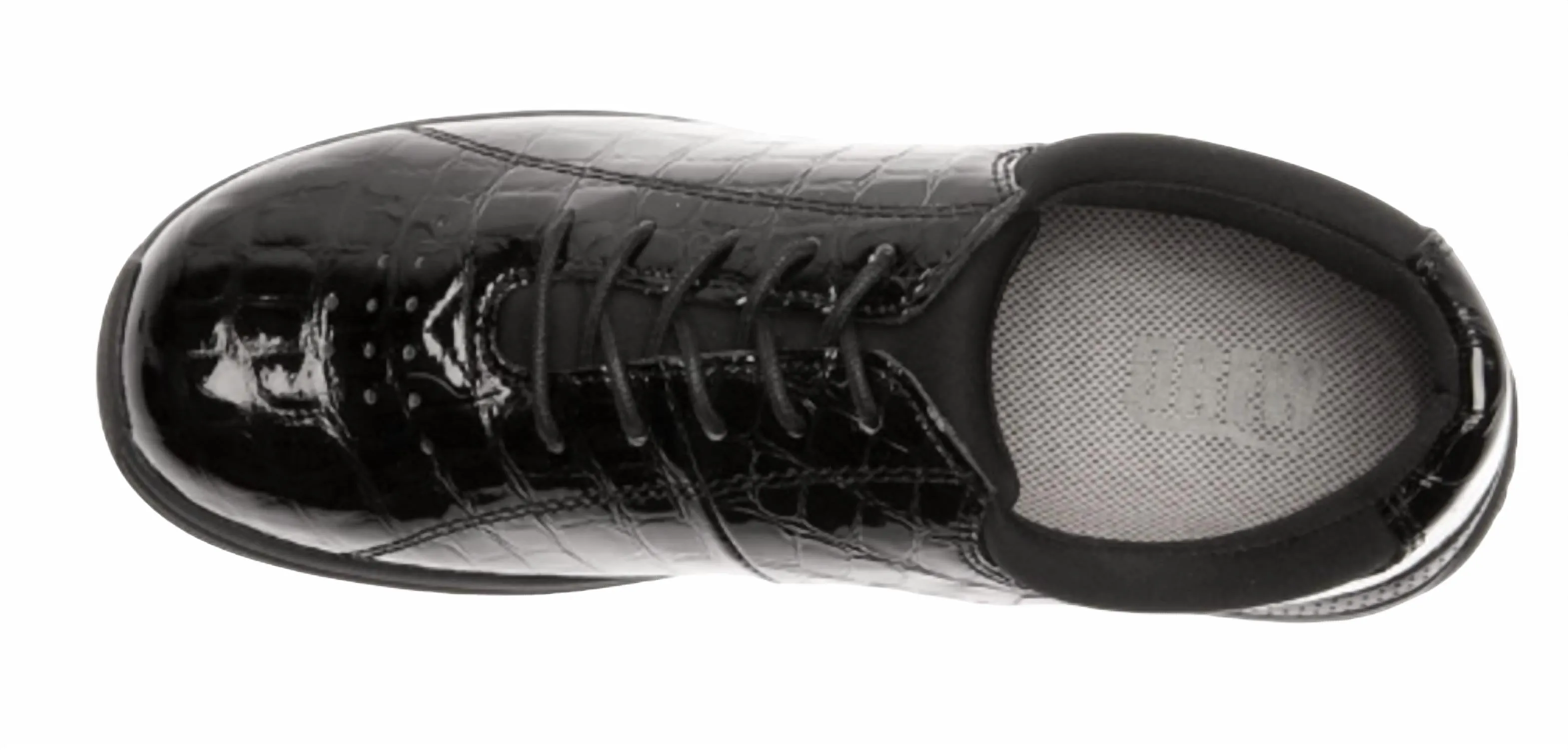 Women's Tulip Sneaker In Black Croc