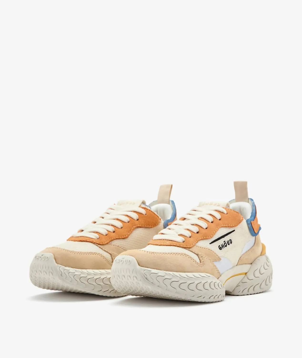 Women's Tyre Trainer Sneakers In Cream Orange