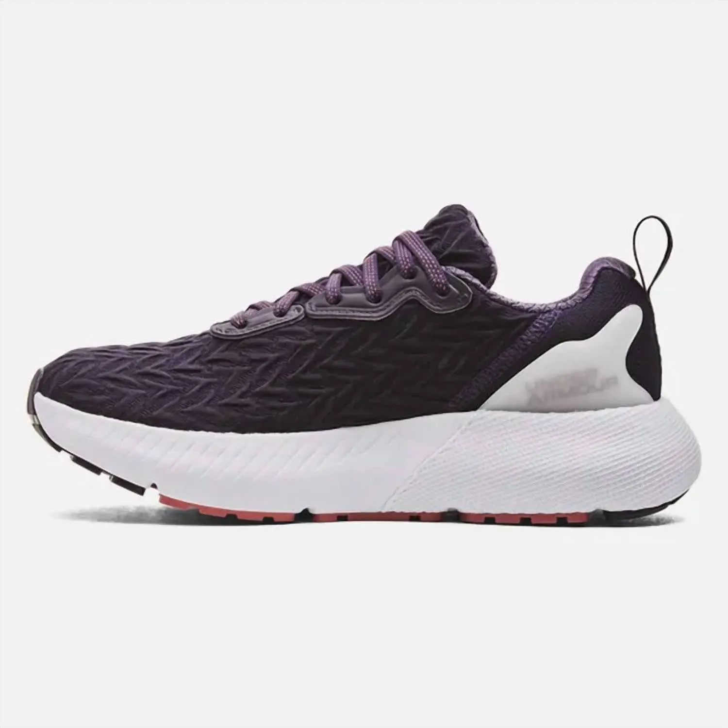 Women's Ua Hovr Mega 3 Clone Running Shoe In Tux Purple/white