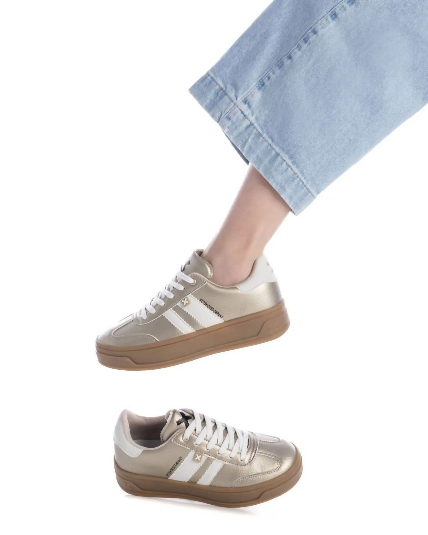 Women's Urban Fashion Sneakers In Gold