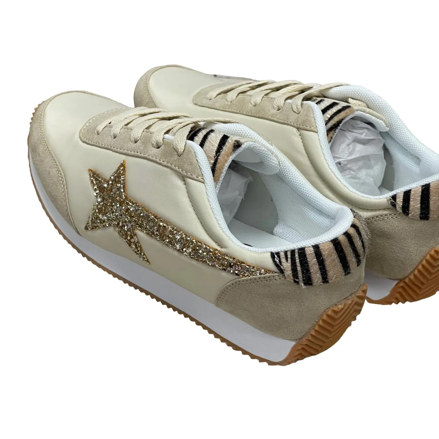 Women's Vintage Sneakers In Cream