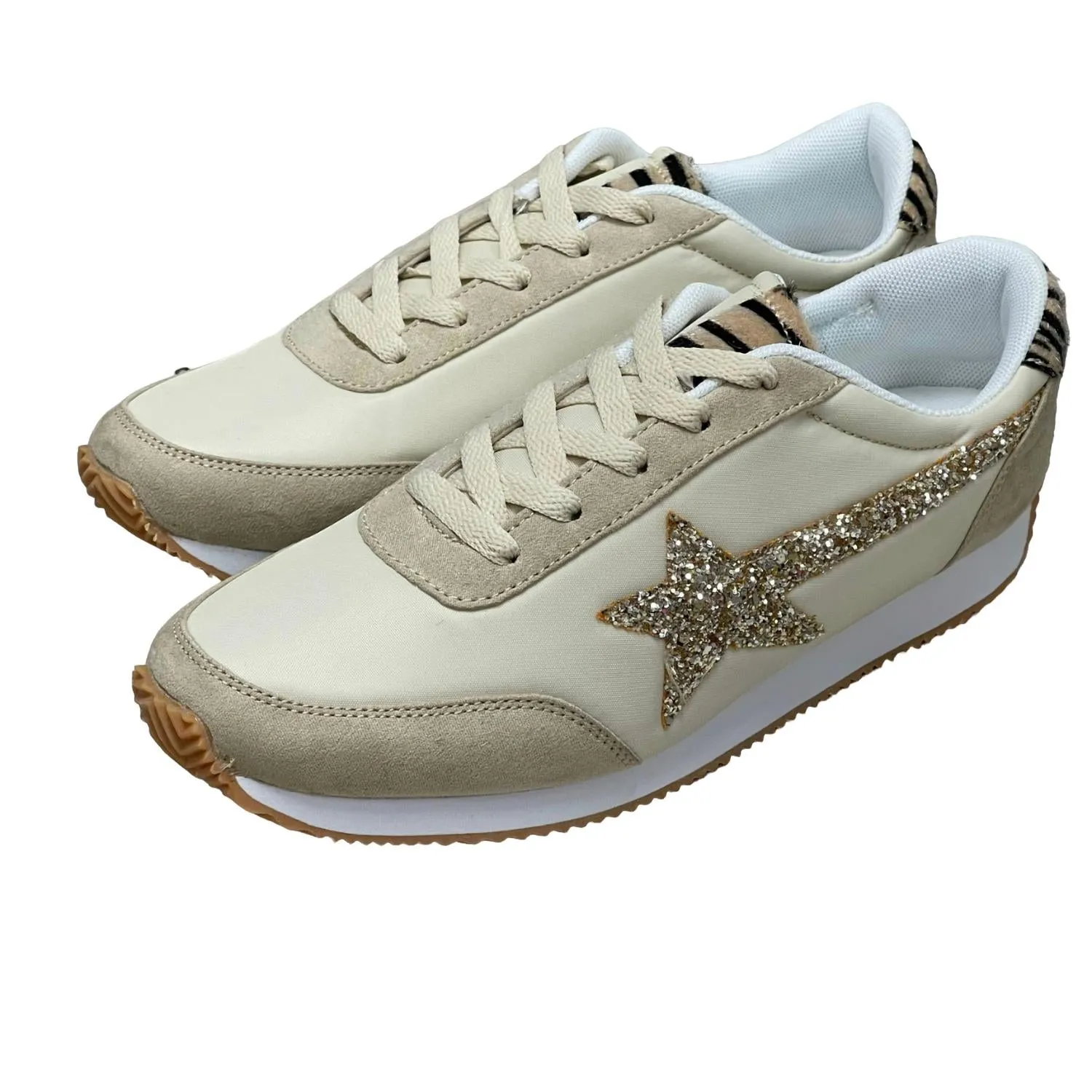 Women's Vintage Sneakers In Cream