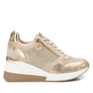 Women's Wedge Fashion Sneakers In Gold