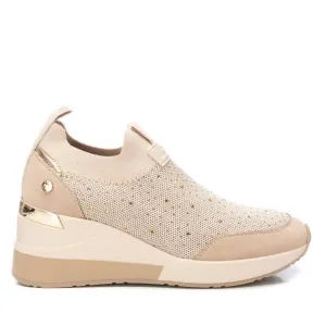Women's Wedge Sneakers In Beige