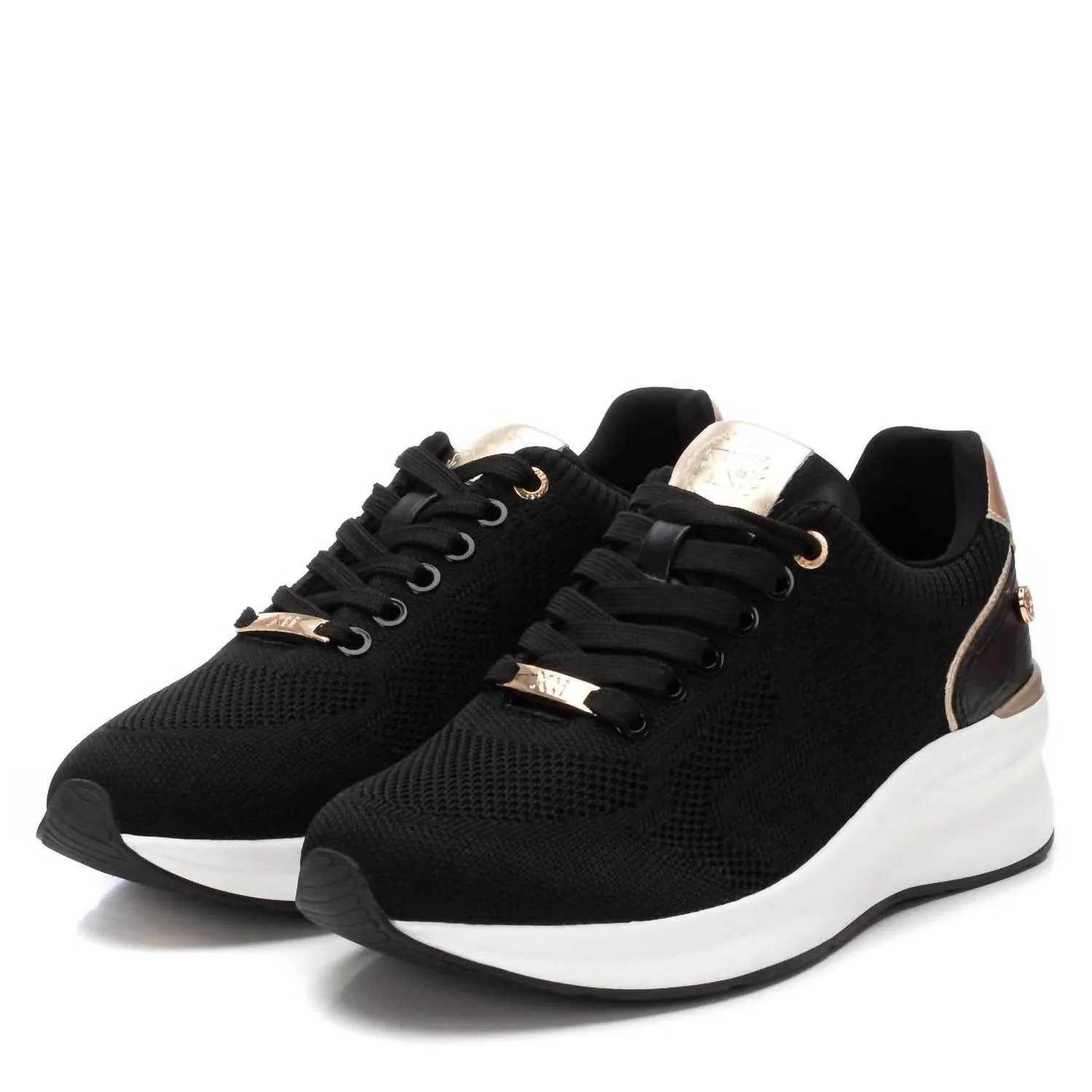 Women's Wedge Sneakers In Black