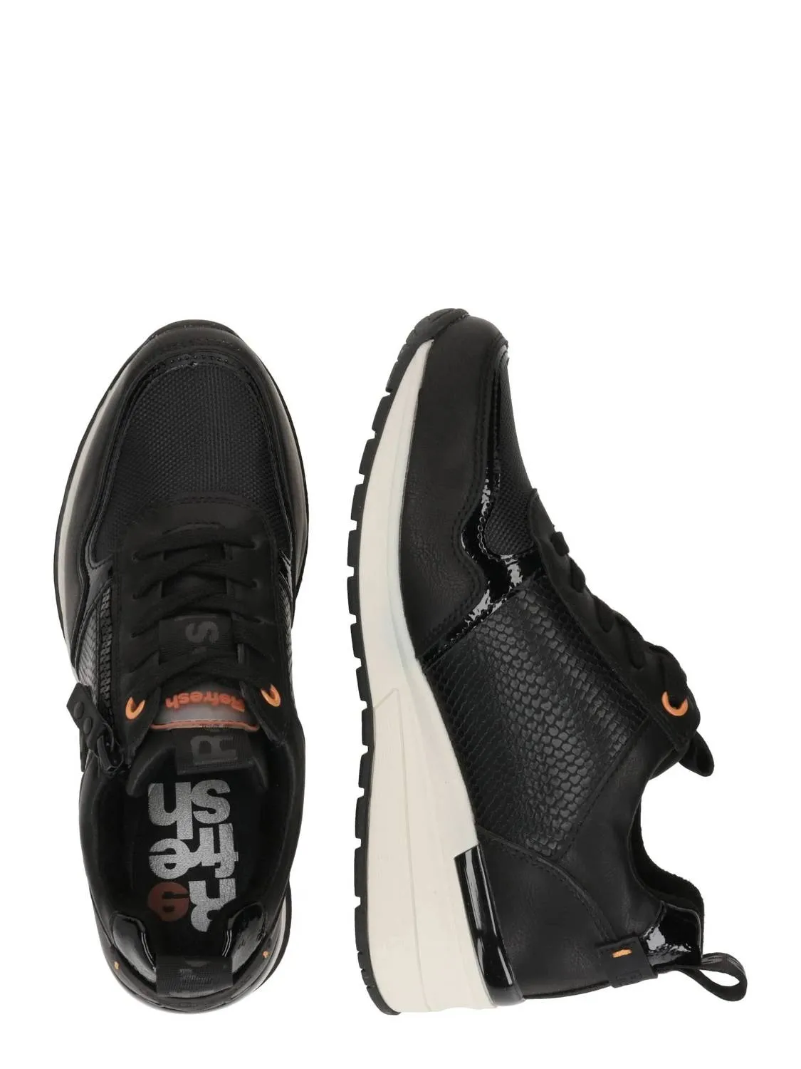 Women's Wedge Sneakers In Black