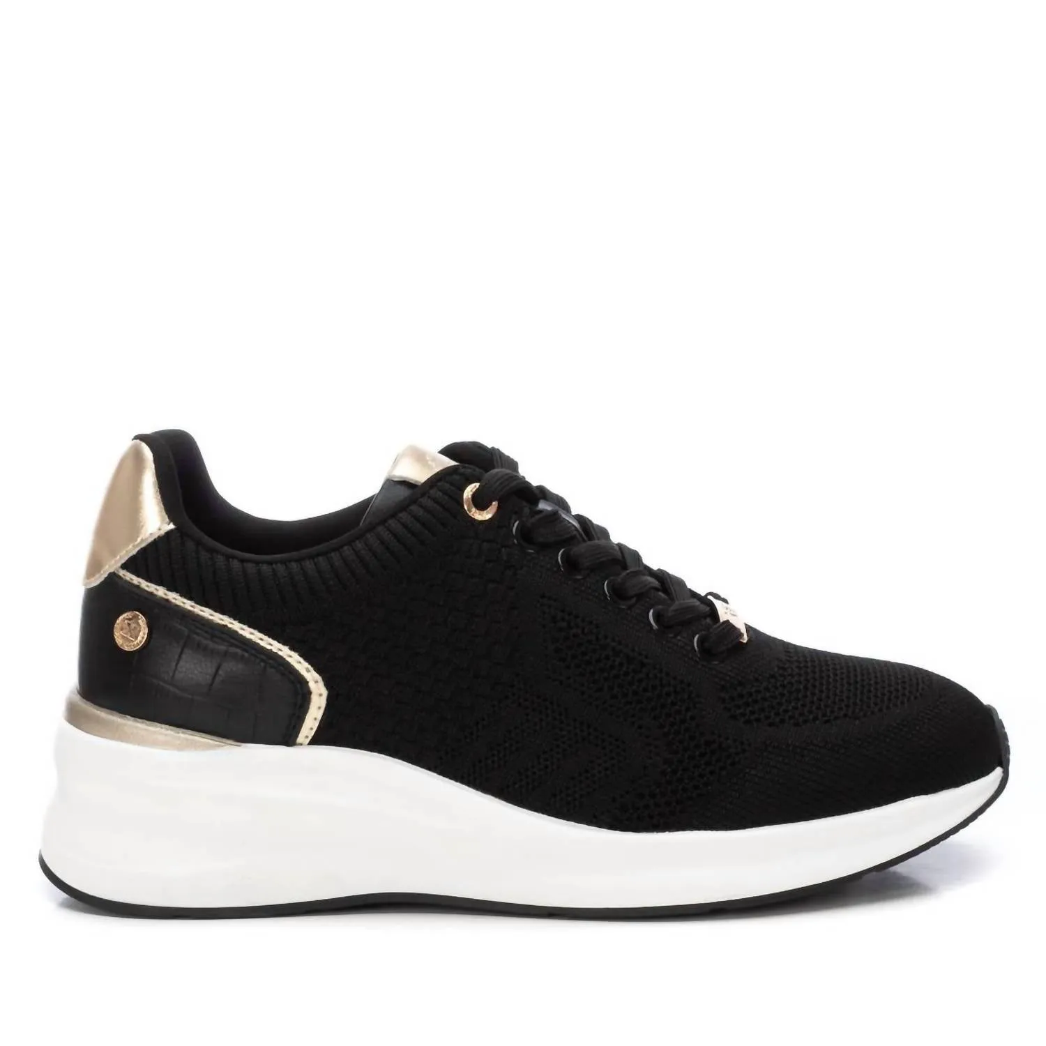 Women's Wedge Sneakers In Black