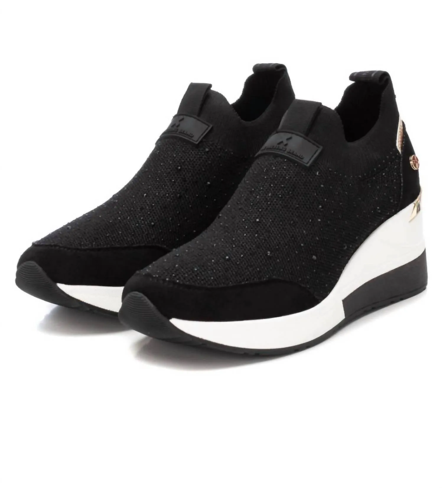 Women's Wedge Sneakers In Black