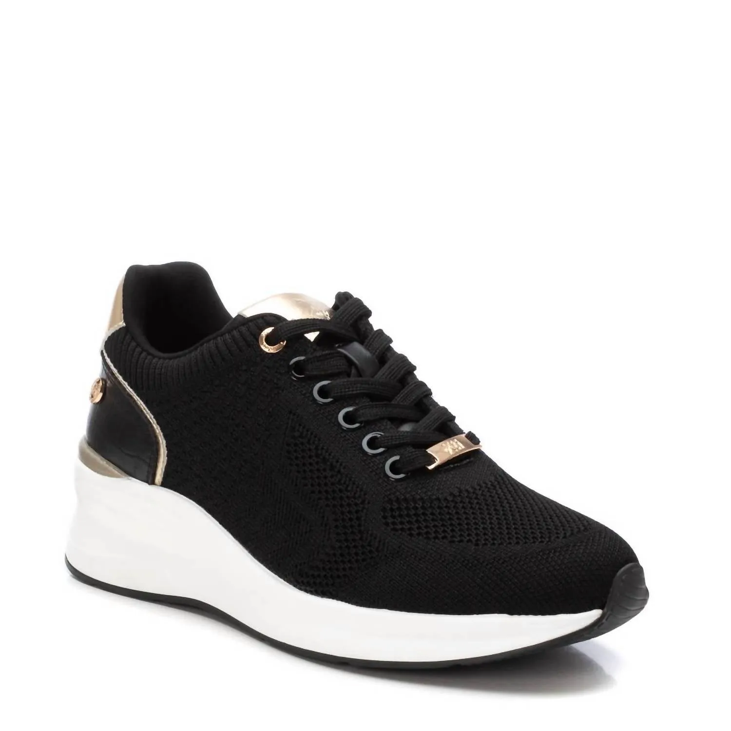 Women's Wedge Sneakers In Black