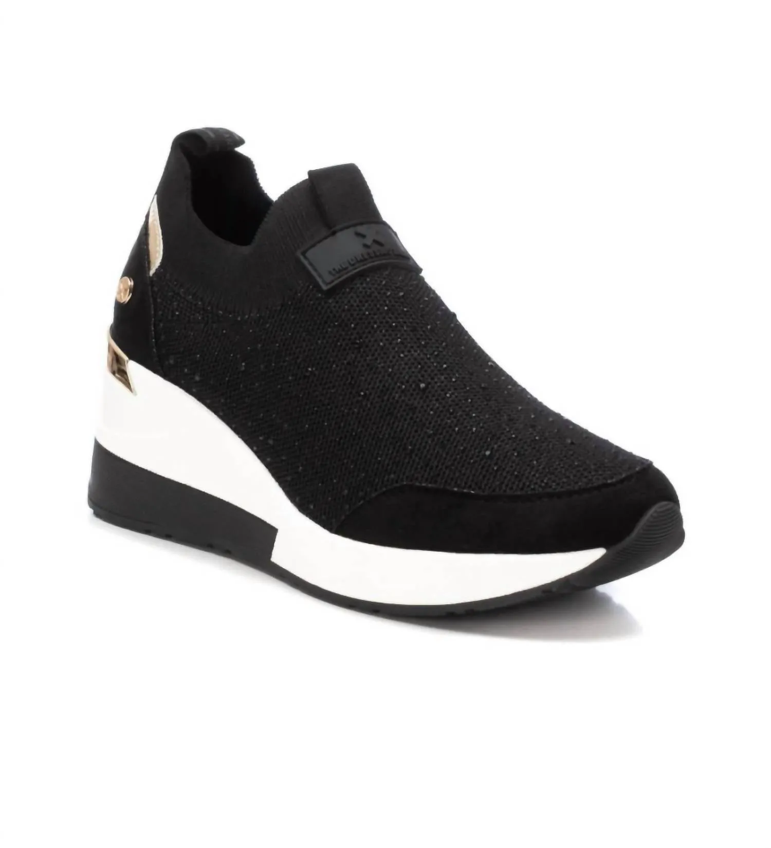 Women's Wedge Sneakers In Black