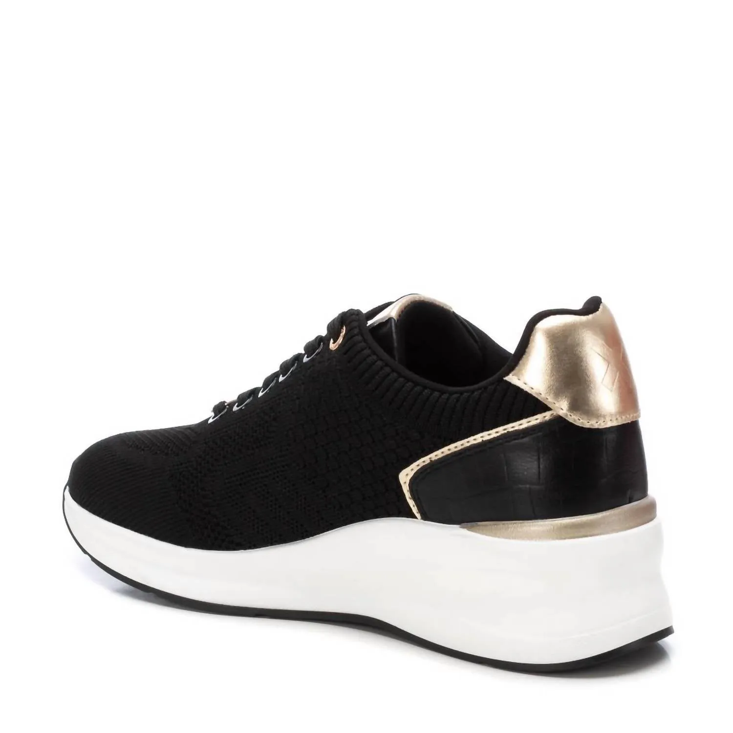 Women's Wedge Sneakers In Black