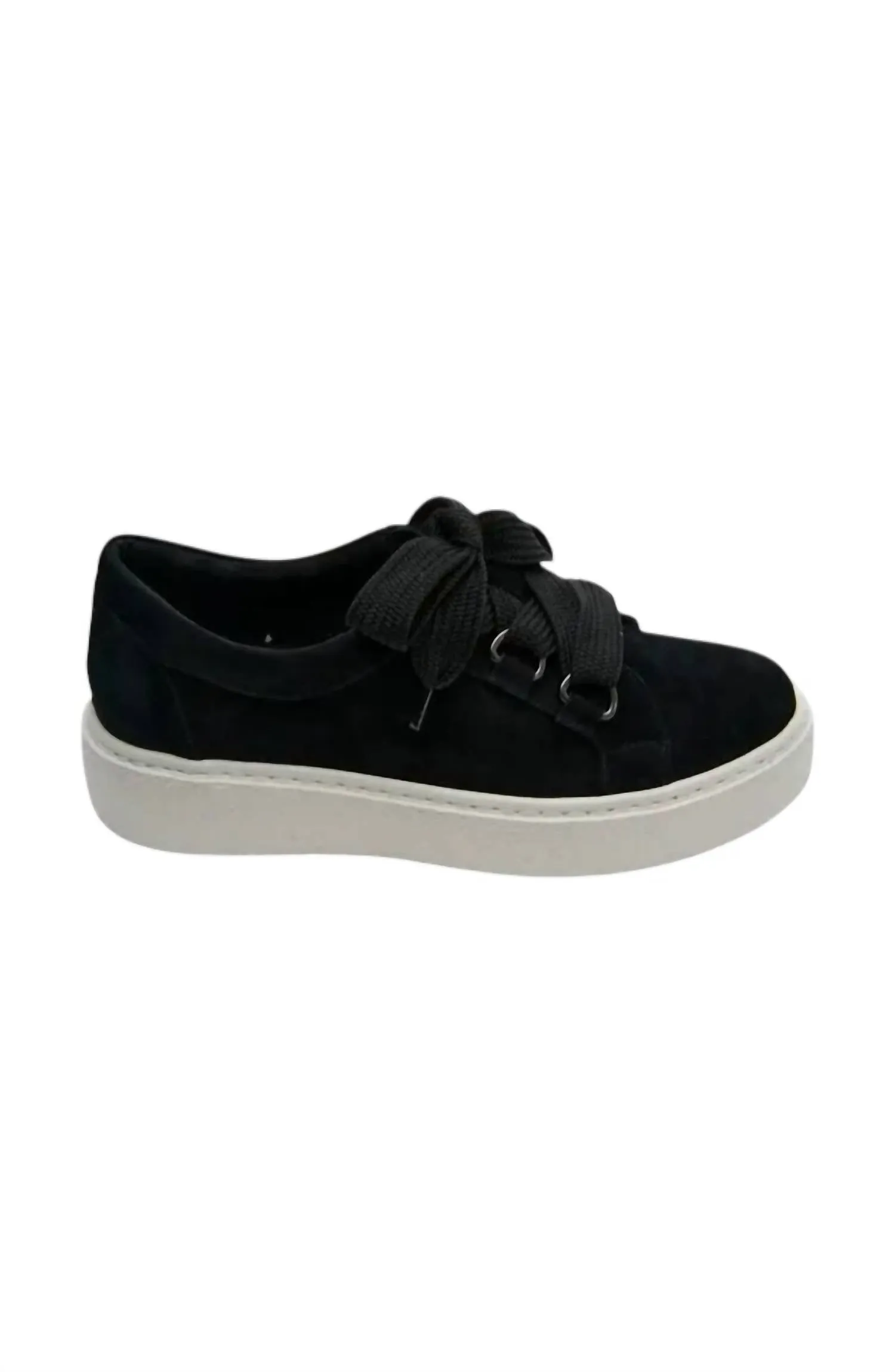 Women's Yevka Suede Sneaker In Black