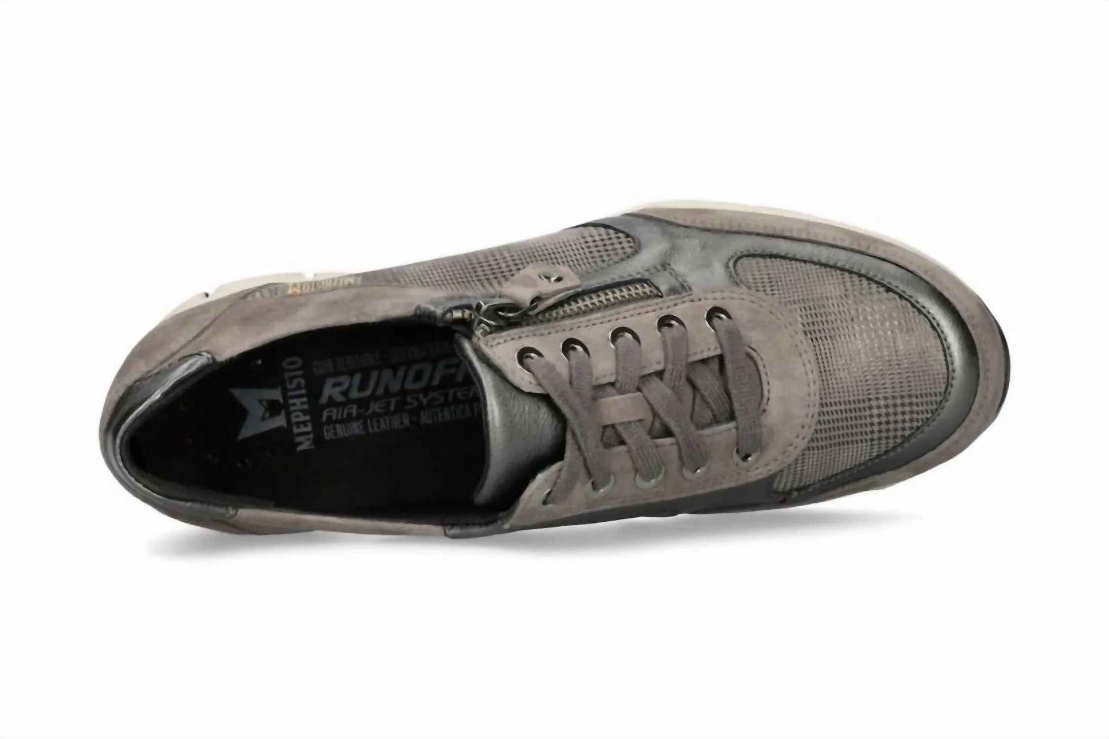 Women's Ylona Zipper Sneaker In Dark Taupe