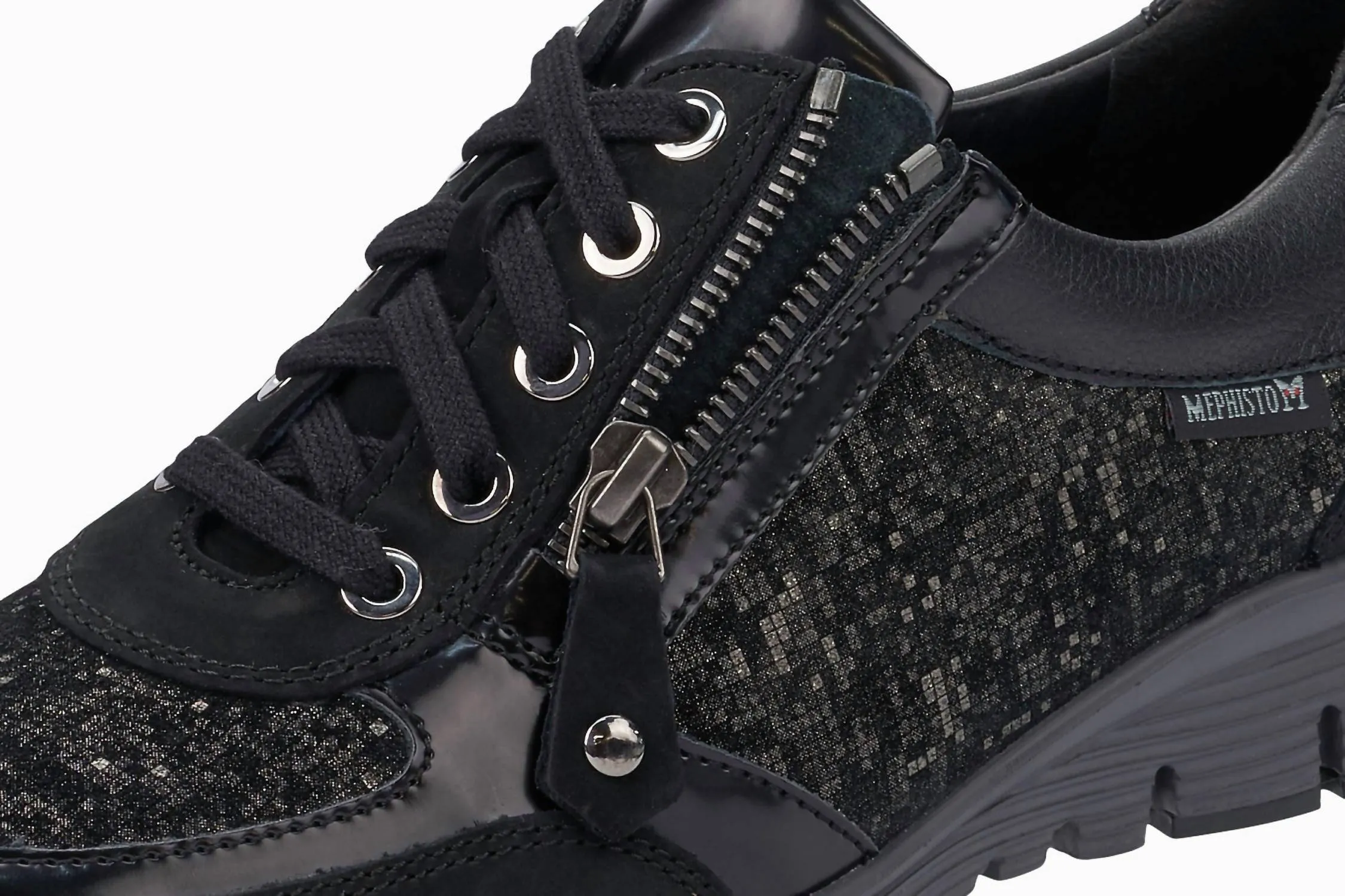 Women's Ylona Zipper Sneaker In Fancy Black