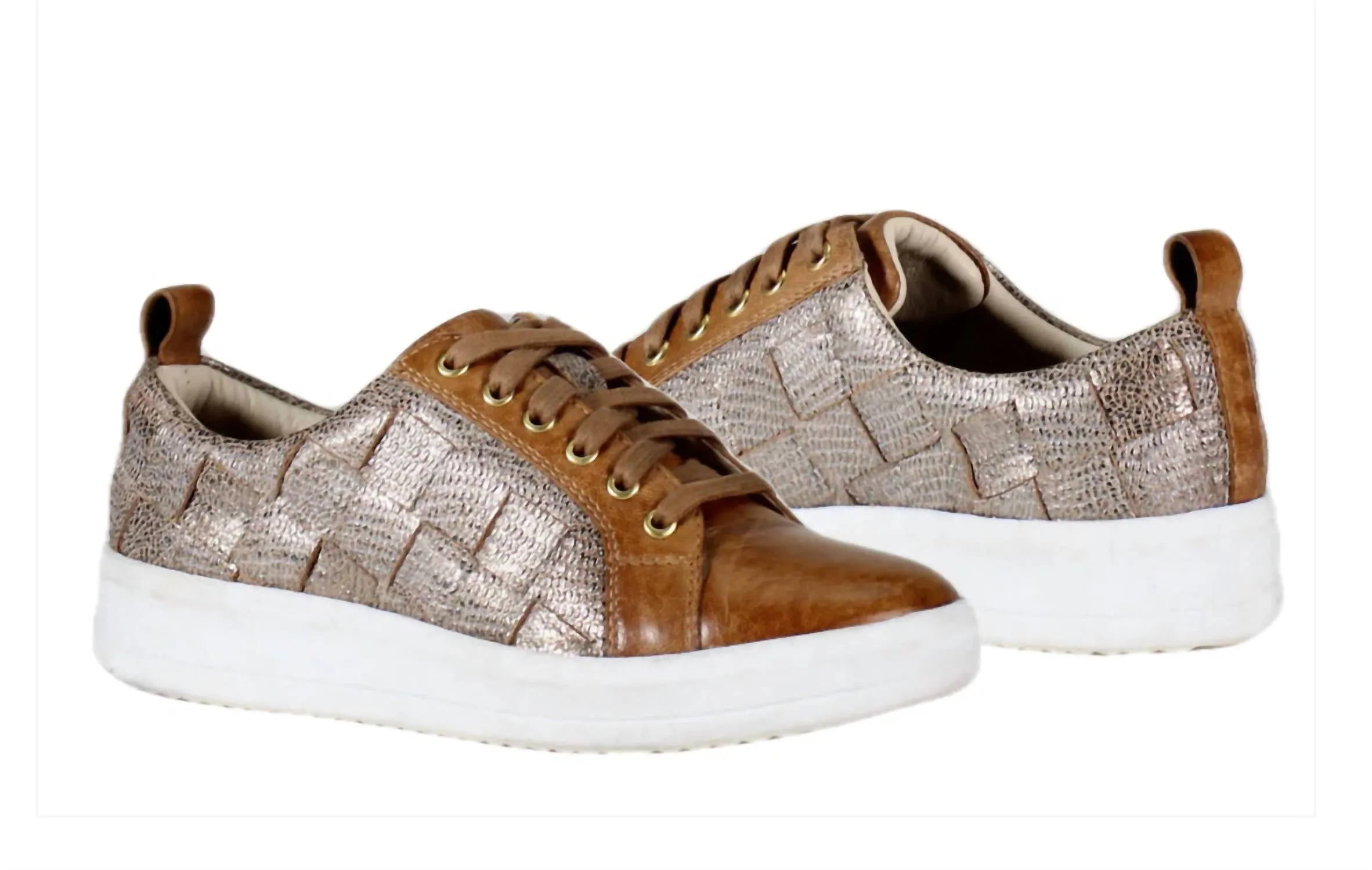 Women's Yuli Ana Sneakers In Tan Silver