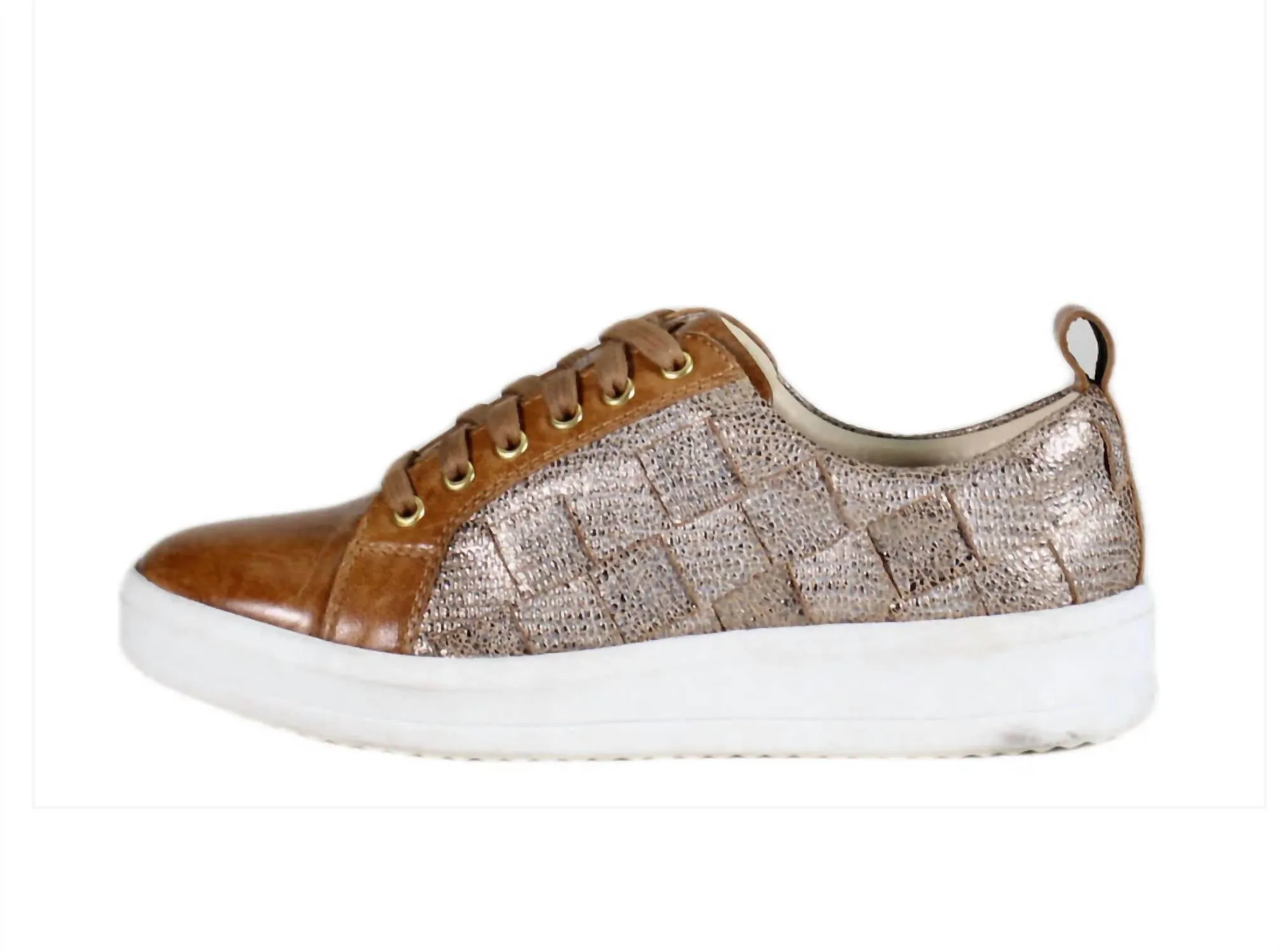 Women's Yuli Ana Sneakers In Tan Silver