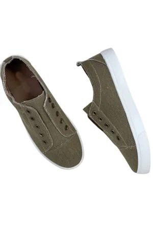 Women's Zero Lace Power Slip Sneakers In Olive