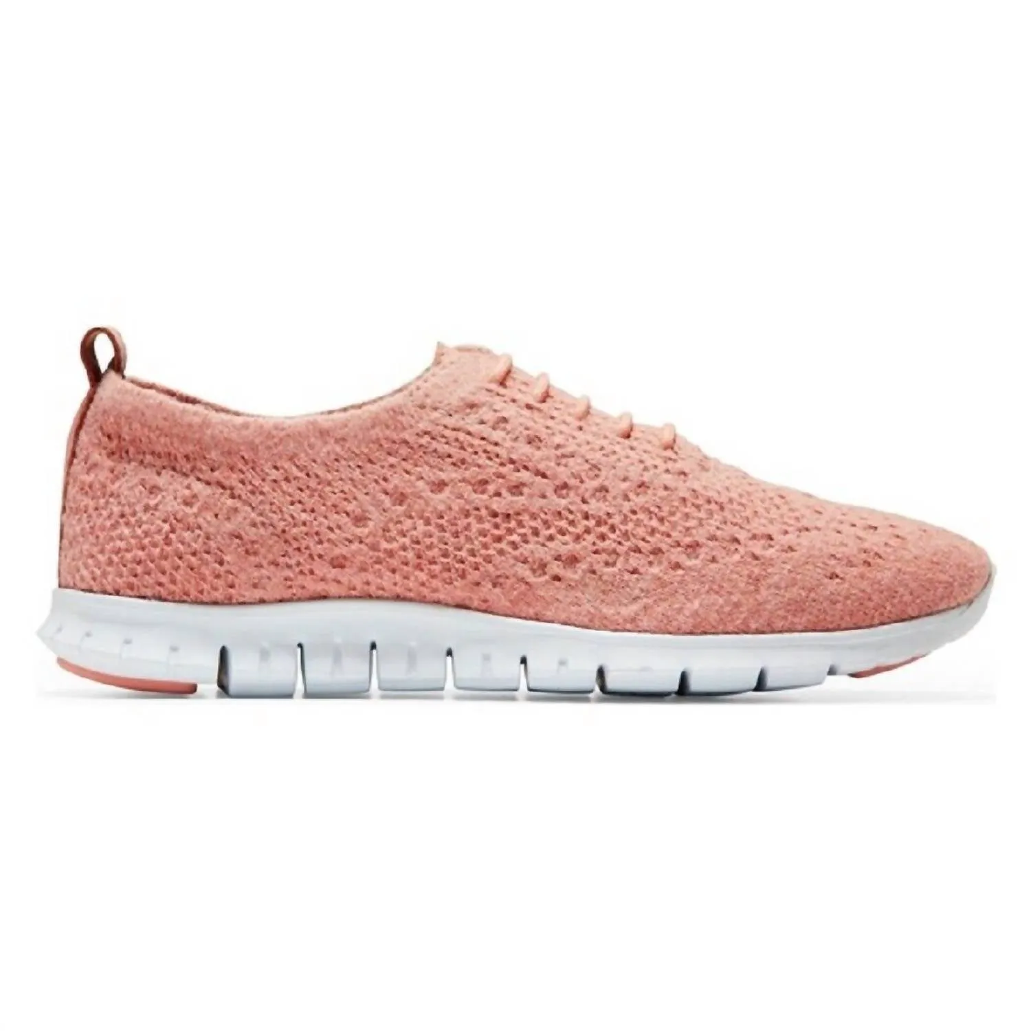 Women's Zerogrand Stitchlite Wool Oxford Sneakers In Coral Almond Heather