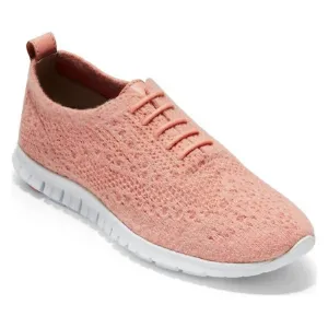 Women's Zerogrand Stitchlite Wool Oxford Sneakers In Coral Almond Heather
