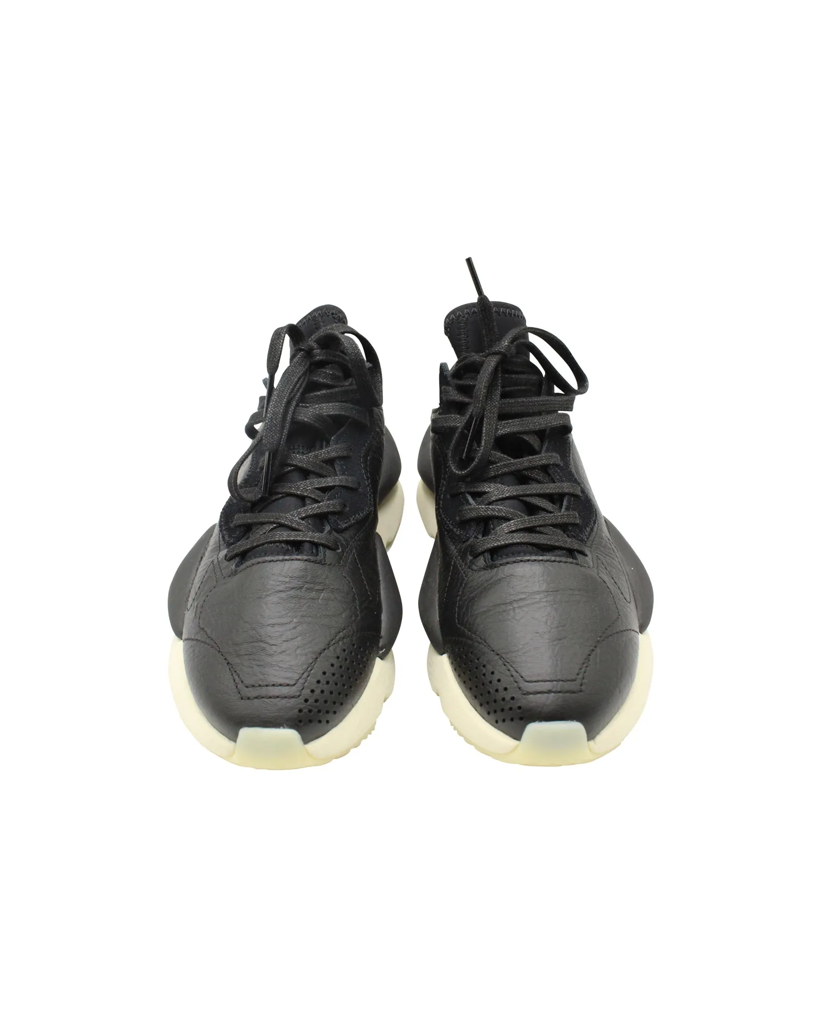 Y-3 Kaiwa  GX1053 Low-Top Sneakers in Black Leather