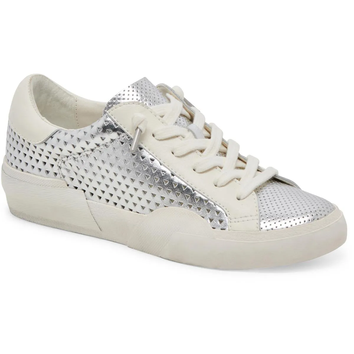 Zina Perf 360 Womens Leather Lace-Up Casual And Fashion Sneakers