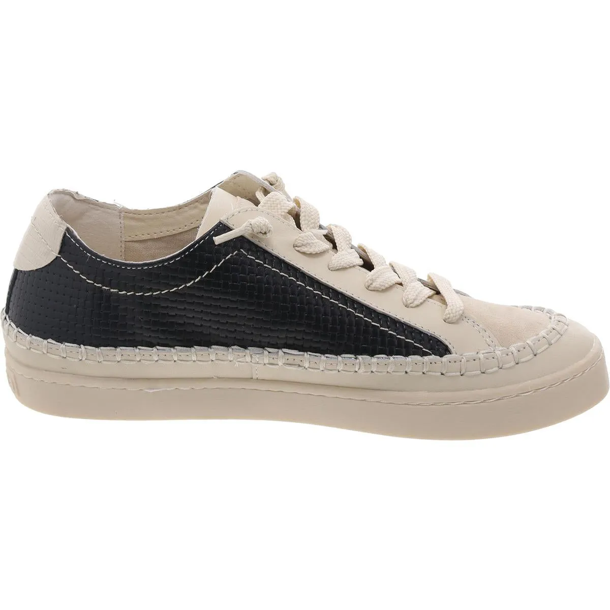 Zolen Womens Mixed Media Lace-Up Casual And Fashion Sneakers